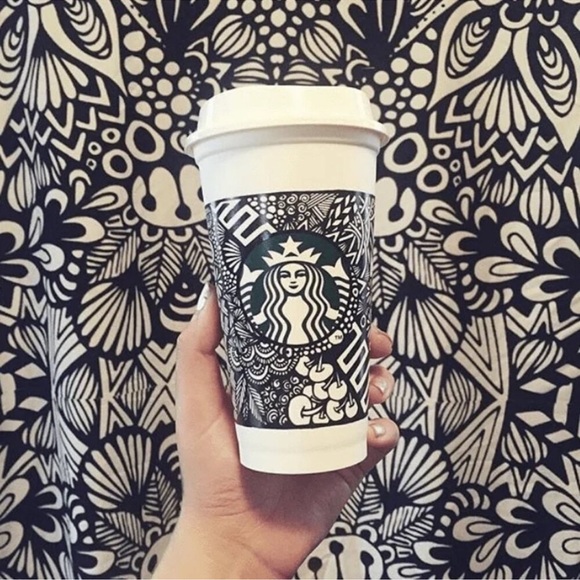 Starbucks Other - Starbucks 2014 Art Contest Winner Reusable Plastic 16oz Travel Coffee Cup / Mug.